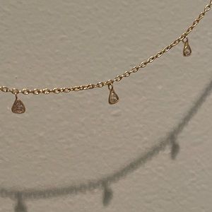 Native Gem Gold Ultra Long Sparkly Necklace